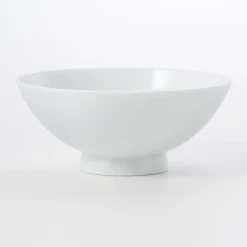Sale Muji Cuenco de porcelana blanca para el arroz