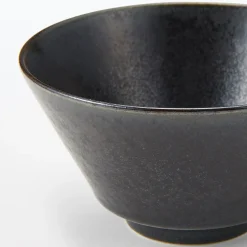 Best Muji Cuenco para arroz de cerámica Mino ‐ Esmalte negro