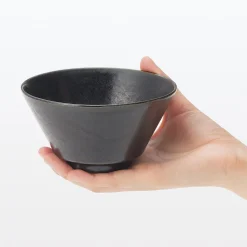 Best Muji Cuenco para arroz de cerámica Mino ‐ Esmalte negro
