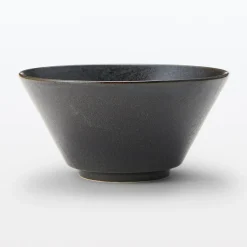 Best Muji Cuenco para noodles de de cerámica Mino ‐ Esmalte negro
