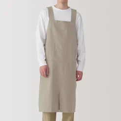 Discount Muji Delantal cruzado de algodón