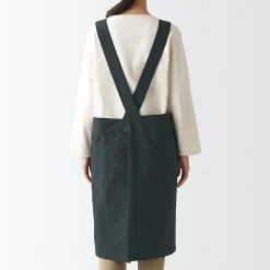 Discount Muji Delantal cruzado de algodón