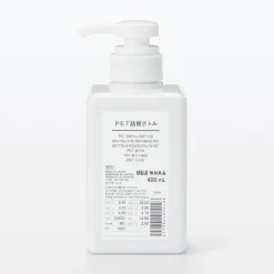 Hot Muji Dispensador de jabón PET tanslucido ‐ 400ml