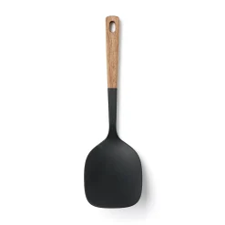 Clearance Muji Espátula y cuchara de cocina de silicona con mango de madera