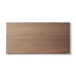 Outlet Muji Estante adicional de nogal para la estantería de acero inoxidable Ancho