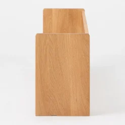 Discount Muji Estante superior de escritorio de madera de roble