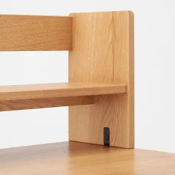Discount Muji Estante superior de escritorio de madera de roble