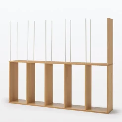 Best Muji Estantería adicional ancha de roble con 5 estantes