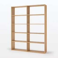 Best Muji Estantería adicional ancha de roble con 5 estantes