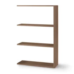 Discount Muji Estantería adicional ancha de nogal con 3 estantes
