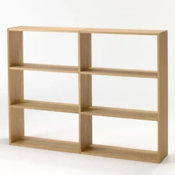 Best Muji Estantería adicional ancha de roble con 3 estantes