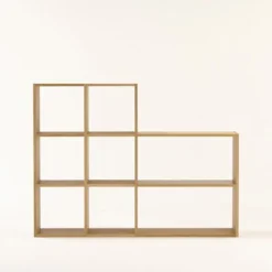 Hot Muji Estantería adicional ancha de roble con 2 estantes