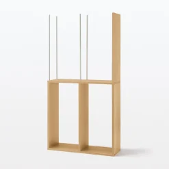 Hot Muji Estantería adicional ancha de roble con 2 estantes