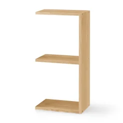 Clearance Muji Estantería adicional estrecha de roble con 2 estantes