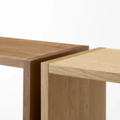 Clearance Muji Estantería ancha de nogal con 3 estantes