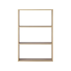 Online Muji Estantería ancha de roble con 3 estantes