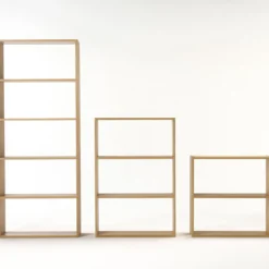 Discount Muji Estantería ancha de roble con 5 estantes