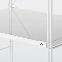 Muji Estantería de acero gris claro - Estrecha, grande