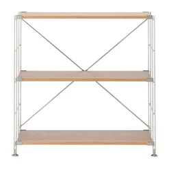 Online Muji Estantería de acero inoxidable y roble ‐ Ancha S