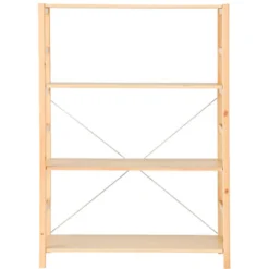 Outlet Muji Estantería de pino An. 86 cm (4 estantes)