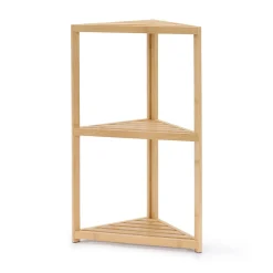 Discount Muji Estantería esquinera de bambú de 3 niveles