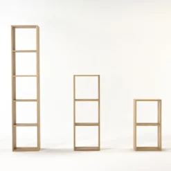 New Muji Estantería estrecha de roble con 3 estantes