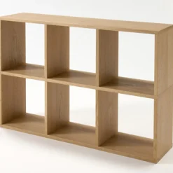 New Muji Estantería estrecha de roble con 3 estantes