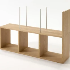 New Muji Estantería estrecha de roble con 3 estantes
