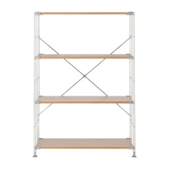 Discount Muji Estanteria de acero inoxidable y roble ‐ Ancha M