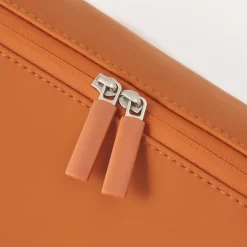 Outlet Muji Estuche Combinations Case de PU ‐ Cilíndrica, Naranja