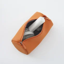 Outlet Muji Estuche Combinations Case de PU ‐ Cilíndrica, Naranja
