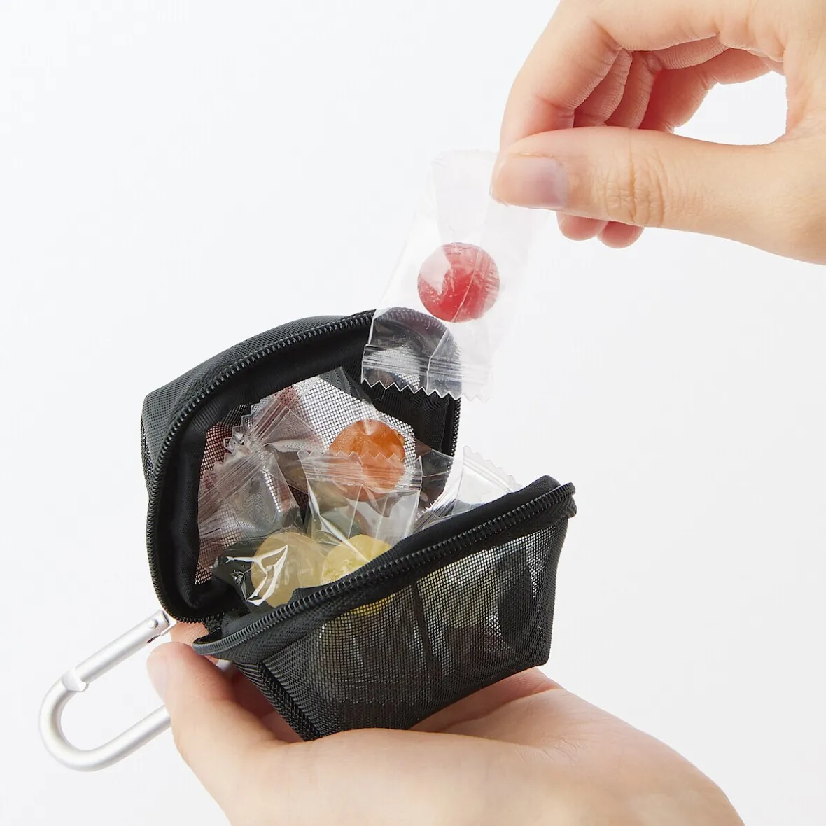 Hot Muji Estuche compacto de malla de nailon