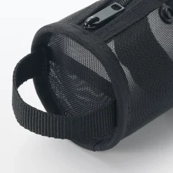 Hot Muji Estuche de malla de nailon para bolígrafos Negro