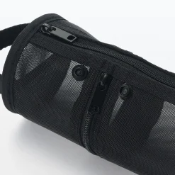 Hot Muji Estuche de malla de nailon para bolígrafos Negro