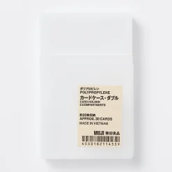 Muji Estuche doble para tarjetas de PP