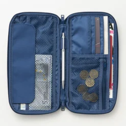 Online Muji Estuche fino para pasaporte Negro