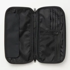 Online Muji Estuche fino para pasaporte Negro