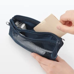 New Muji Estuche pequeño con doble cremallera M