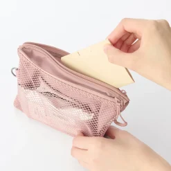 New Muji Estuche pequeño con doble cremallera M