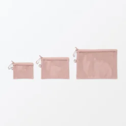 New Muji Estuche pequeño con doble cremallera M