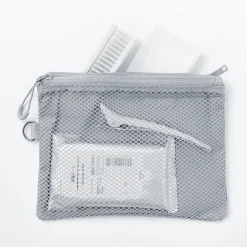 New Muji Estuche pequeño con doble cremallera M