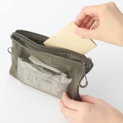 New Muji Estuche pequeño con doble cremallera M