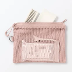 New Muji Estuche pequeño con doble cremallera M