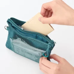 New Muji Estuche pequeño con doble cremallera M