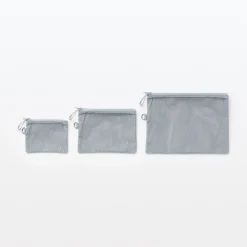 New Muji Estuche pequeño con doble cremallera M