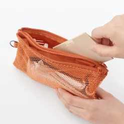 New Muji Estuche pequeño con doble cremallera M