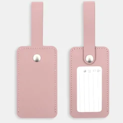 Online Muji Etiqueta de equipaje de cuero reciclado - Rosa