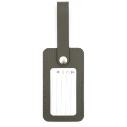 Sale Muji Etiqueta de equipaje de cuero reciclado - Caqui