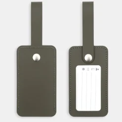 Sale Muji Etiqueta de equipaje de cuero reciclado - Caqui