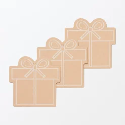 Hot Muji Etiquetas de regalo - Regalo, paquete de 3